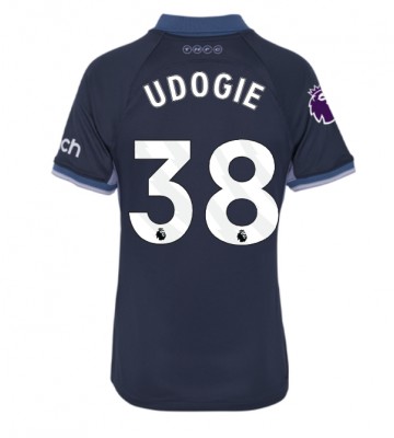 Tottenham Hotspur Destiny Udogie #38 Udebanetrøje Dame 2023-24 Kort ærmer